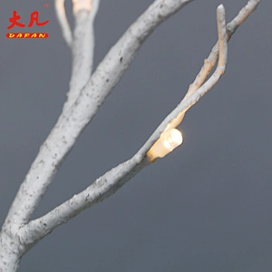 60cm usb battery Christmas decoration light tree white birch lantern illuminant tree lamp waterproof outdoor tree light