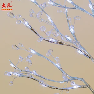 High grade artificial tree waterproof white led Christmas shinning decoration led flower tree lights