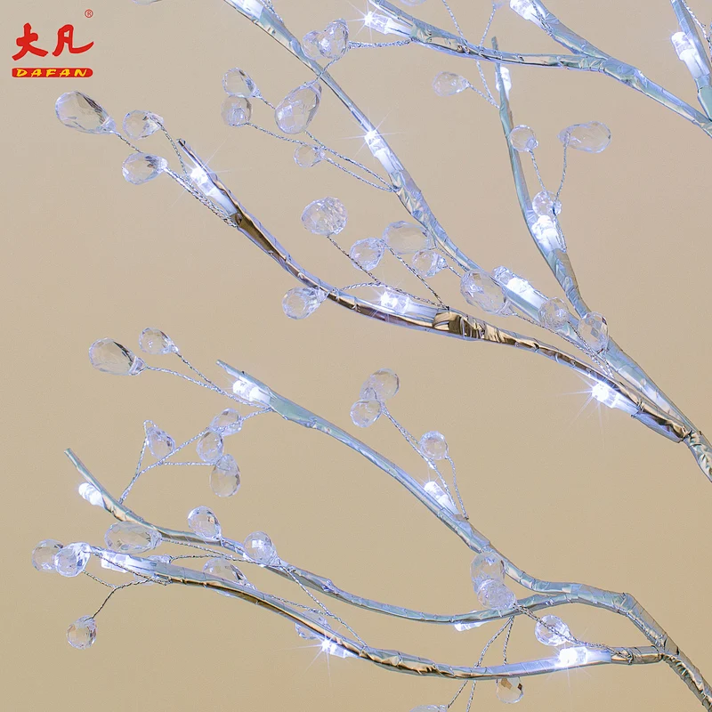 High grade artificial tree waterproof white led Christmas shinning decoration led flower tree lights