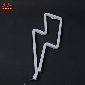 Hot sales bedside decorations corrosion-resistant LED warm white lightning signs neon light