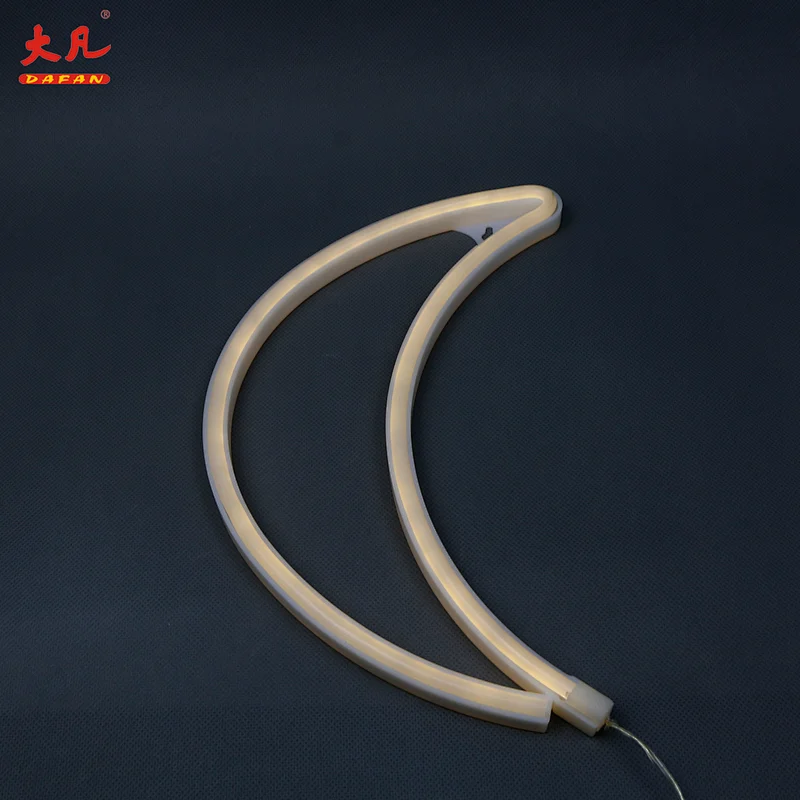 fashion moon light led light wall ultra-thin led neon lamp usb& battery operated light