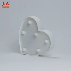 Heart indoor lamp cheap table lamp battery operated room light table decoration wedding marquee