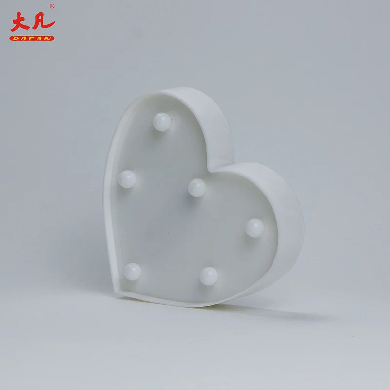 Heart indoor lamp cheap table lamp battery operated room light table decoration wedding marquee