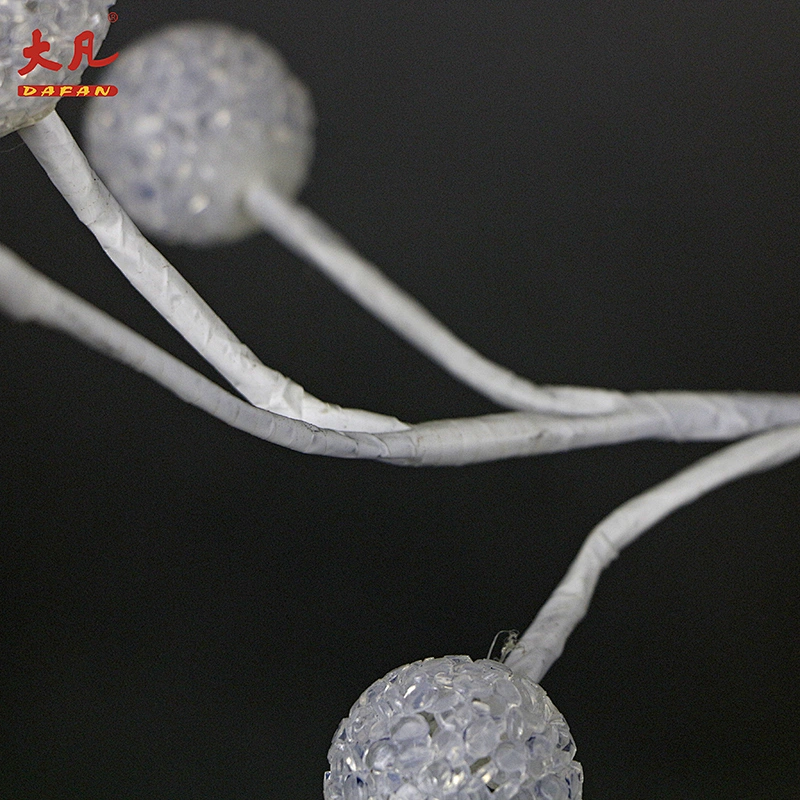 hollow out color changing artificial tree branches led big light ball outdoor plastic ball light