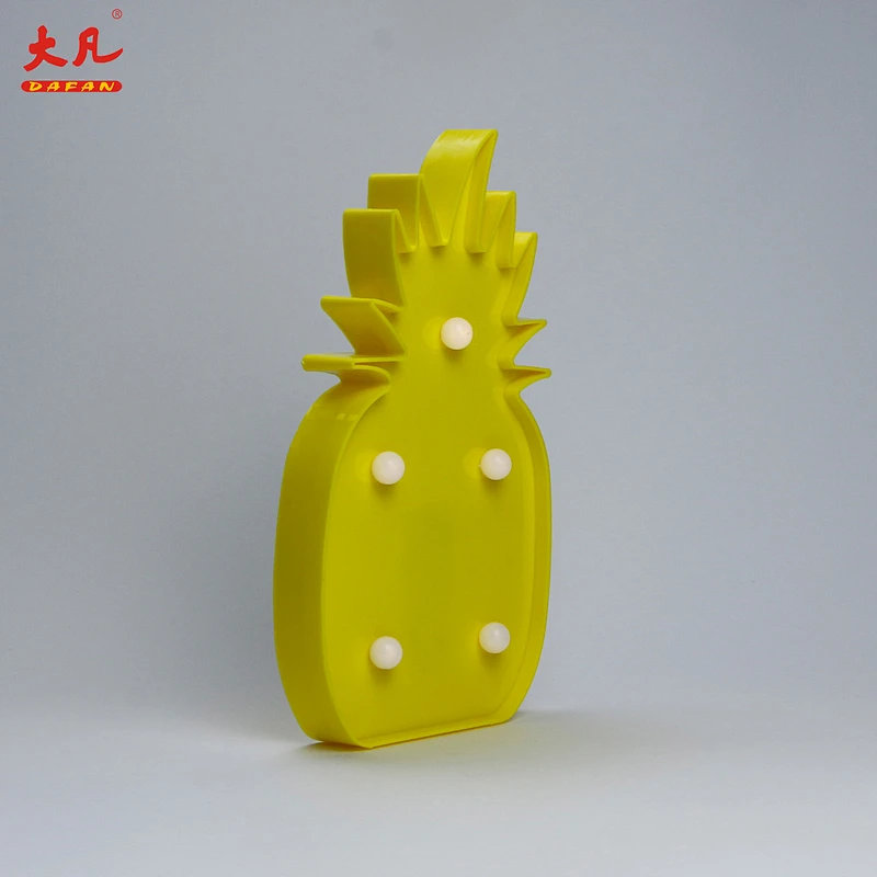 Pineapple festival decoration wedding party plastic signs marquee letter light