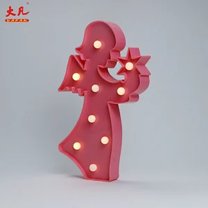 天使房间灯节圣诞节装饰字幕装饰字幕婚礼灯字母板led塑料灯