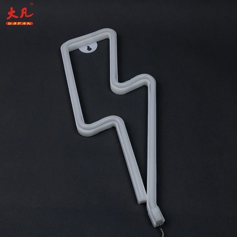 Hot sales bedside decorations corrosion-resistant LED warm white lightning signs neon light
