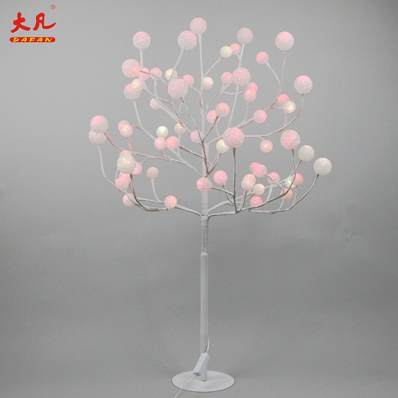90cm hot sale room decoration artificial Christmas wedding room led outdoor branch ball tree light lamp