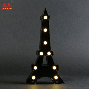 tower shape	decorative battery party marquee letter board led plastic wedding room table light