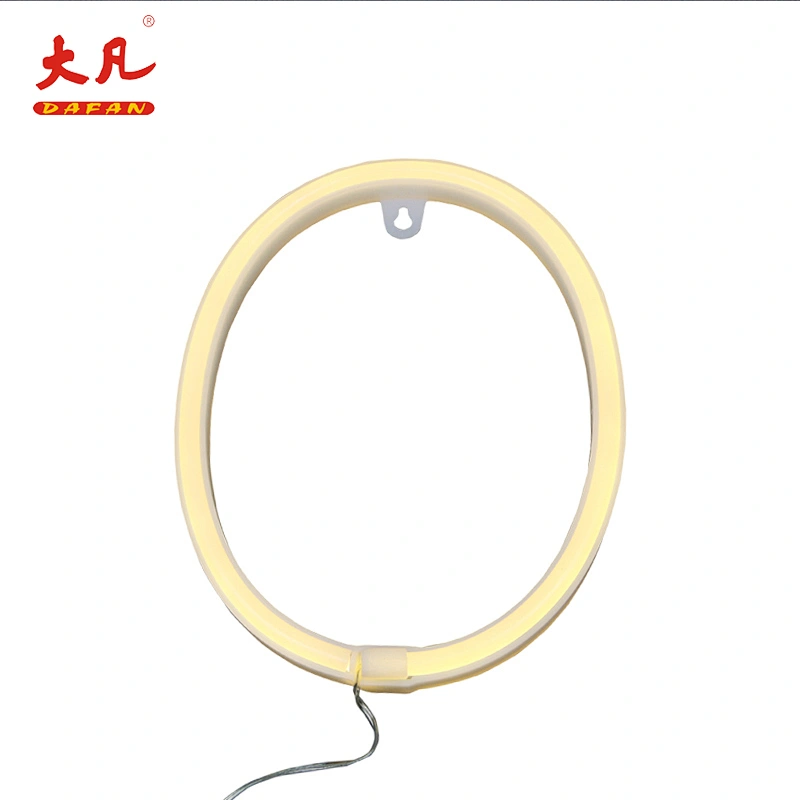 0霓虹亚克力盒字母环霓虹灯标志棒usb电池霓虹灯塑料板
