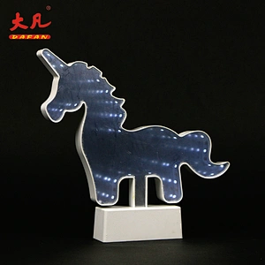 3d tunnel mirror light led children night decorative tunnel lamps battery mirror fancy light