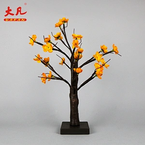 Christmas battery supply simulation decoration led plastic fruit artificial bonsai tree branches lights