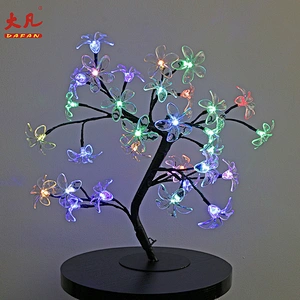 Factory price RGB christmas tree lights artificial color changing led cherry blossom tree light led outdoor light