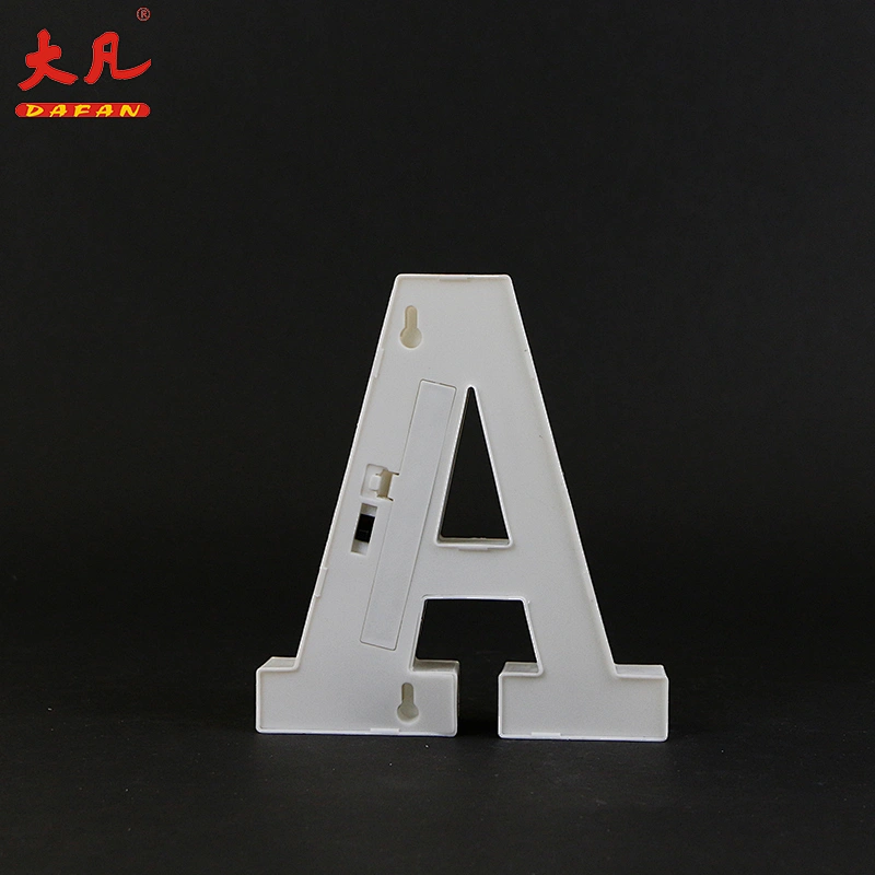 A acrylic decorative letters light battery operated led table lights alphabet lamp