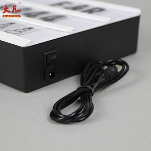 A5尺寸低价塑料3d led显示屏电池usb led亚克力面板灯饰信箱
