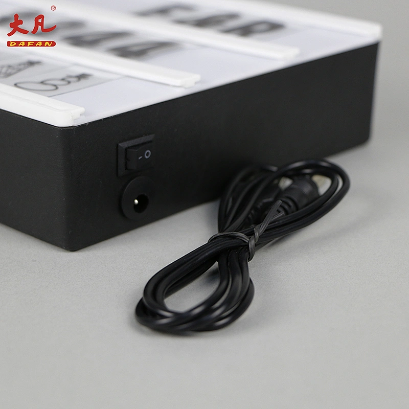 A5尺寸低价塑料3d led显示屏电池usb led亚克力面板灯饰信箱