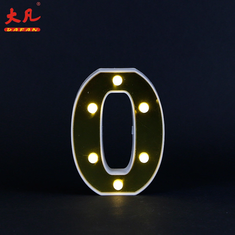 O custom 3D acryl led letter sign alphabet table decoration letter led light