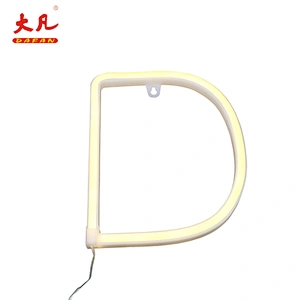 D festival decoration led neon letter jewelry led flex neon letter pvc word light neon tube light