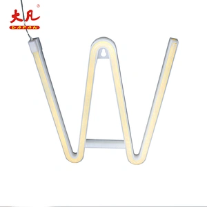 W Christmas decoration neon sign china wholesale neon lights acrylic box bar neon sign
