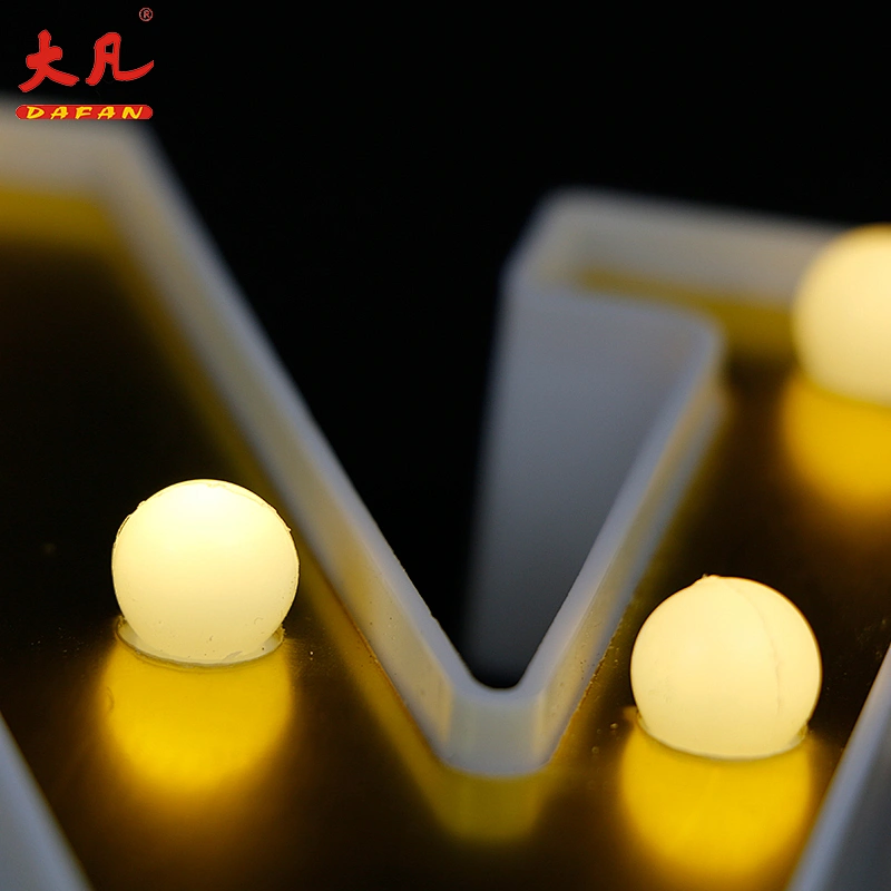 T形高品质led灯字母字幕情书电池供电灯字字母板