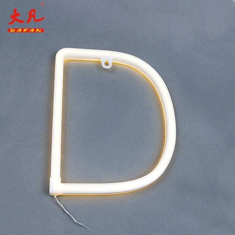 D festival decoration led neon letter jewelry led flex neon letter pvc word light neon tube light