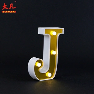 J festival led plastic light room table decoration battery operated led light