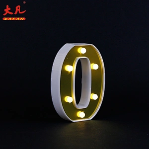 O custom 3D acryl led letter sign alphabet table decoration letter led light