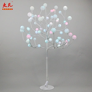 90cm hot sale room decoration artificial Christmas wedding room led outdoor branch ball tree light lamp