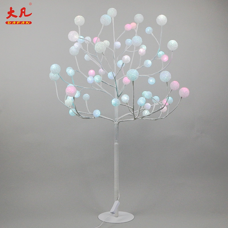 90cm hot sale room decoration artificial Christmas wedding room led outdoor branch ball tree light lamp