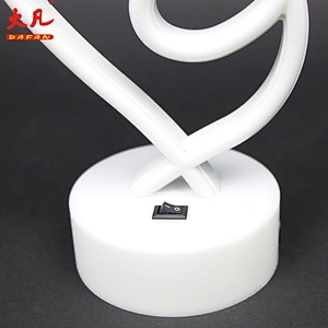 decor custom wedding party neon sign high grade usb battery neon lamp love shape PVC led neon