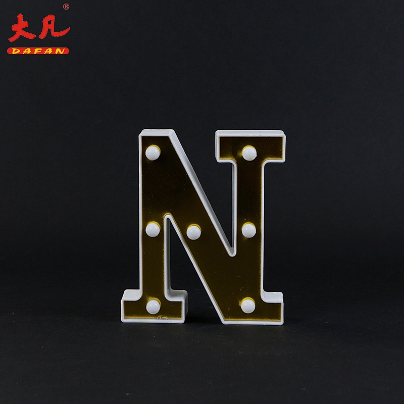 High grade 3D led battery holiday light decorative led alphabet letter sign
