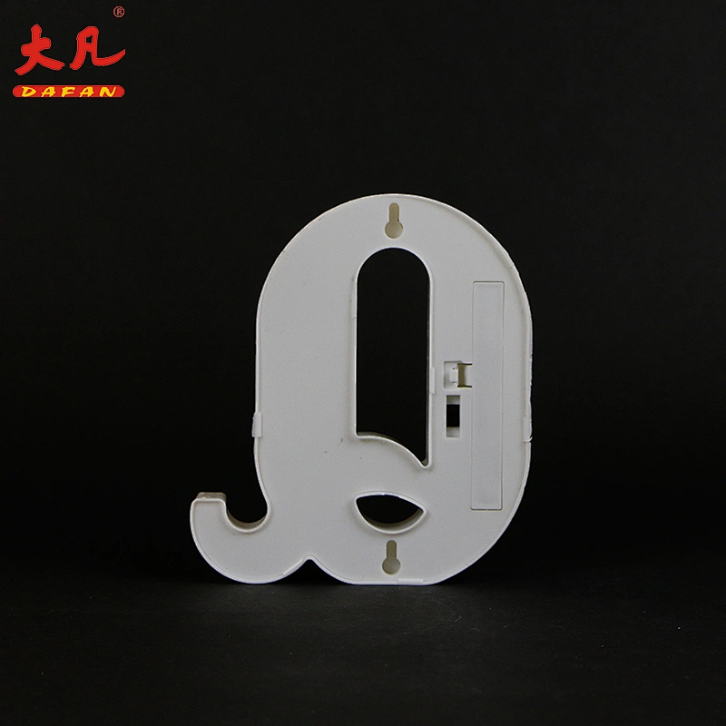 用于婚礼装饰3D LED灯泡的小Q形LED字幕字母灯
