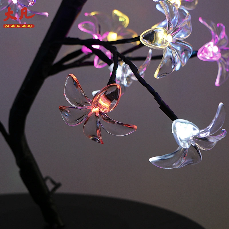 Factory price RGB christmas tree lights artificial color changing led cherry blossom tree light led outdoor light