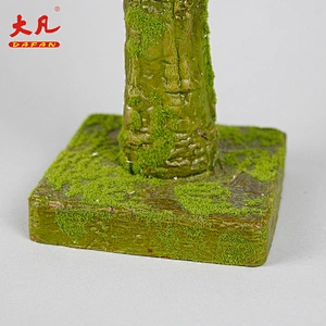 hot sale decoration led plastic branch room decoration tree artificial light pot with simulation moss