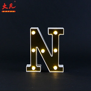 High grade 3D led battery holiday light decorative led alphabet letter sign