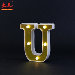 wholesale Christmas party decoration advertising sign plastic alphabet 3d led letter light