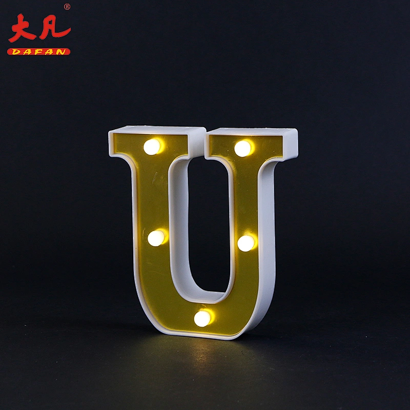 wholesale Christmas party decoration advertising sign plastic alphabet 3d led letter light