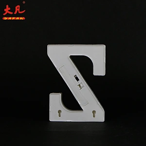 Z形状金色3d led字母标志装饰婚礼字母led电池led字母
