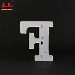 F led plastic battery letter light holiday room decoration acrylic letter sign