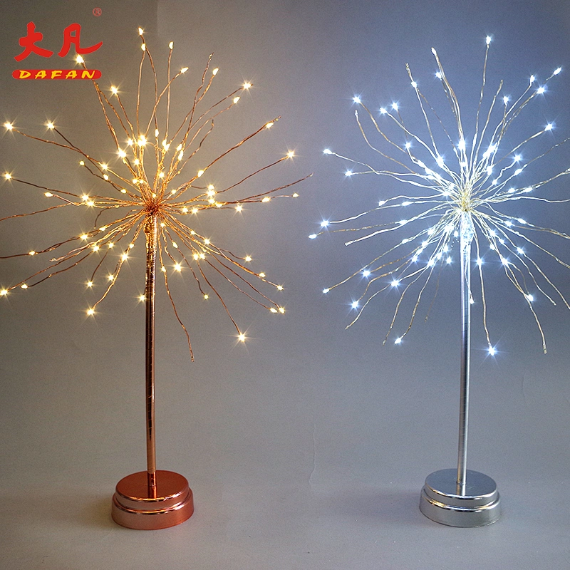 Wedding Decoration Christmas Starburst LED Fireworks Tree String Lights FLower light decoration table light