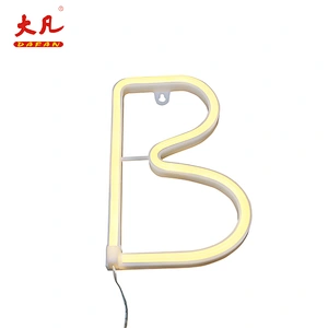 B畅销明星婚礼装饰led字幕usb字母霓虹灯