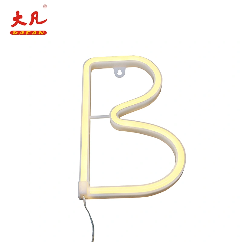 B畅销明星婚礼装饰led字幕usb字母霓虹灯