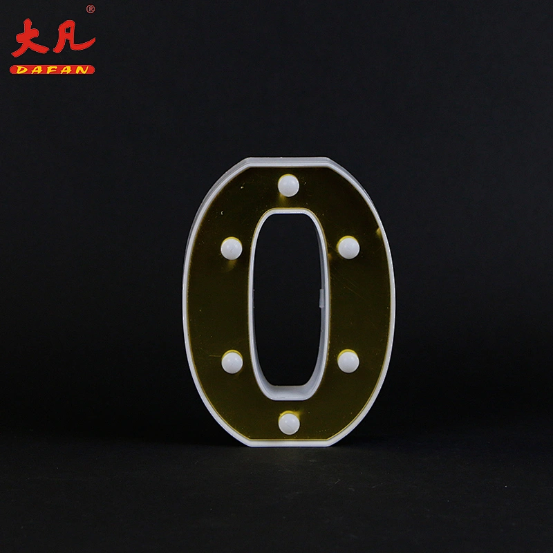 O custom 3D acryl led letter sign alphabet table decoration letter led light