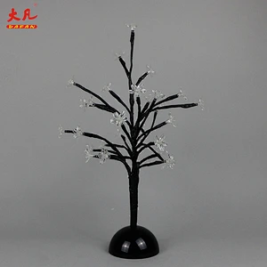 decoration battery plastic led artificial cherry blossom bonsai flower simulate tree lights