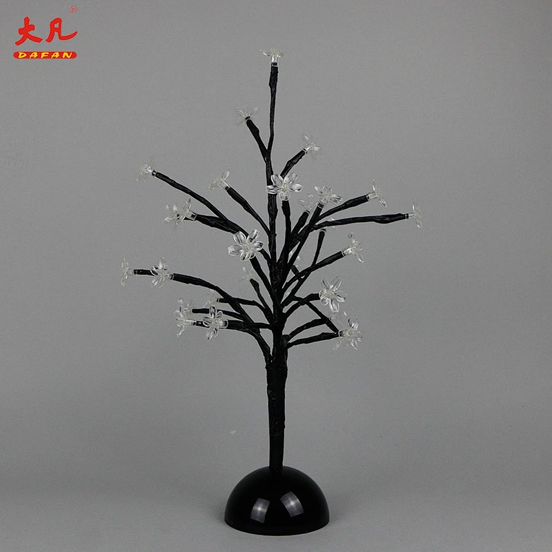 decoration battery plastic led artificial cherry blossom bonsai flower simulate tree lights