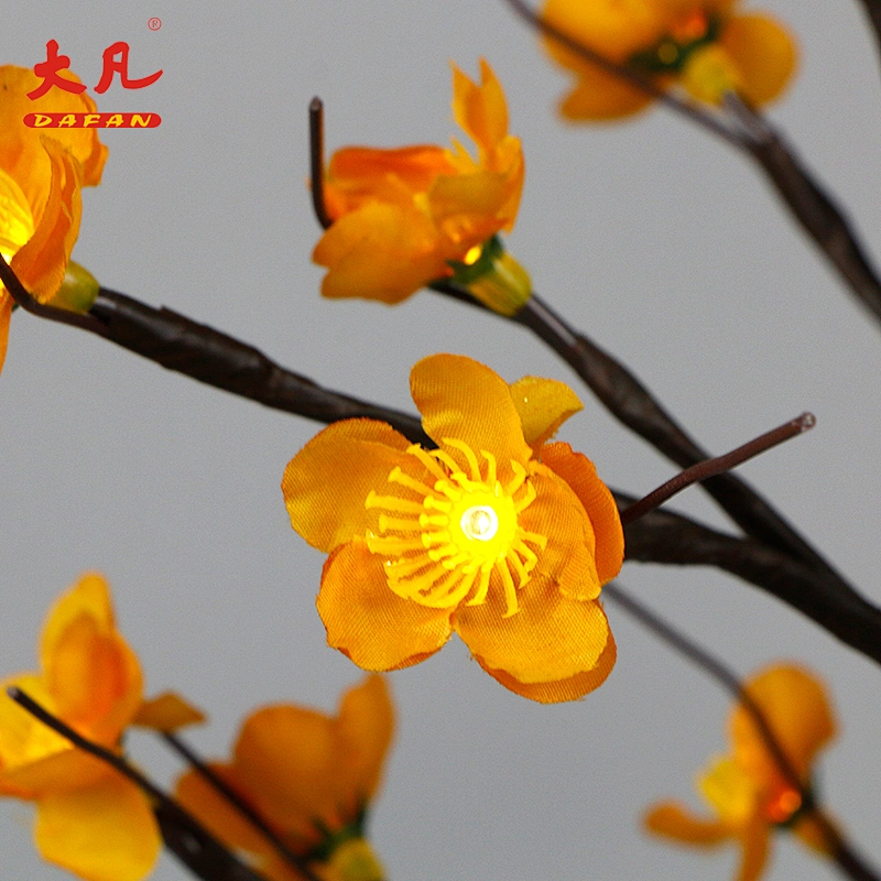 Christmas battery supply simulation decoration led plastic fruit artificial bonsai tree branches lights