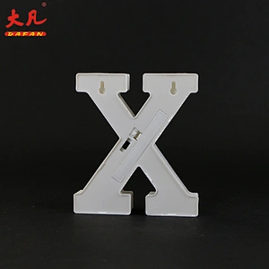 X shape night light room wedding festival decorative table decoration plastic 3d light box letter sign
