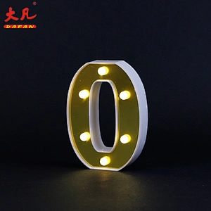 O custom 3D acryl led letter sign alphabet table decoration letter led light