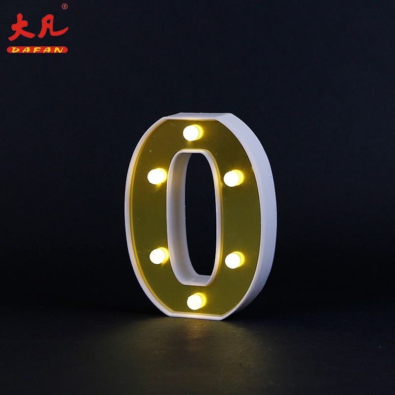 O custom 3D acryl led letter sign alphabet table decoration letter led light