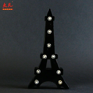 tower shape	decorative battery party marquee letter board led plastic wedding room table light